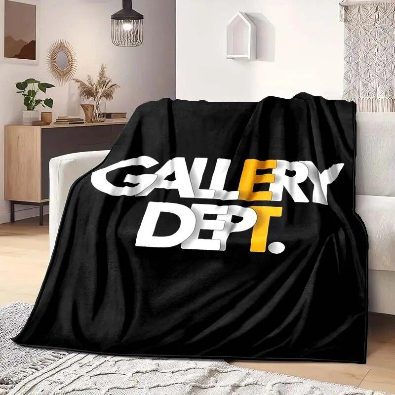 

Одеяла модной серии G-Gallery-Dept с логотипом, фланелевое одеяло, диван-кровать, украшение для спальни, мягкие и удобные одеяла, подарок для девочки 130cm by 150cm