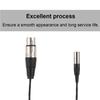 Copper Wire Mini XLR 3pin To XLR 3pin Female Aluminum Foil Shielded Microphone Cable  Daily Use