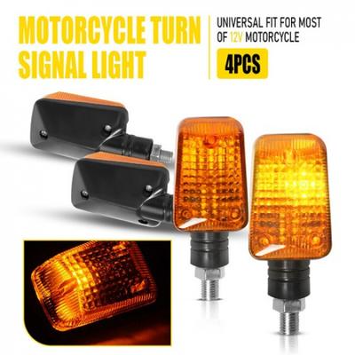 4PCS LED Turn Signal Light Indicator Driving Lamp Blinker Set For 12V Motorcycle