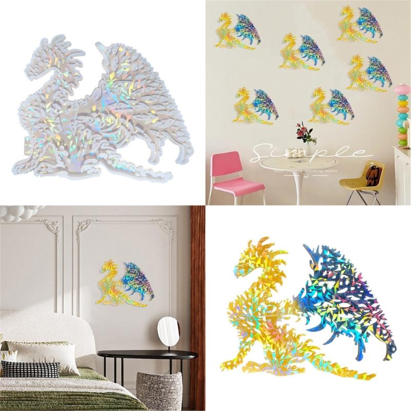 Versatile Silicone Mold Wall Decoration Moulds Dragon Shape Silicone DIY Craft Molds Suitable for Various Wall Materials