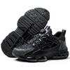 Safety Shoes For Men Steel Toe Anti-Puncture Men's Work Shoes Slip Resistant Reinforced Sole Rotating Button Fashion Sneaker