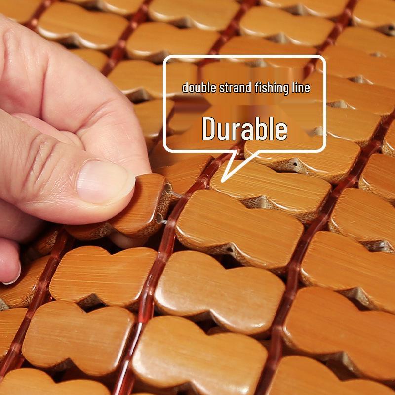 Summer Bamboo Cooling Seat Cushion - Breathable Ice Pad for Office Chair or Car