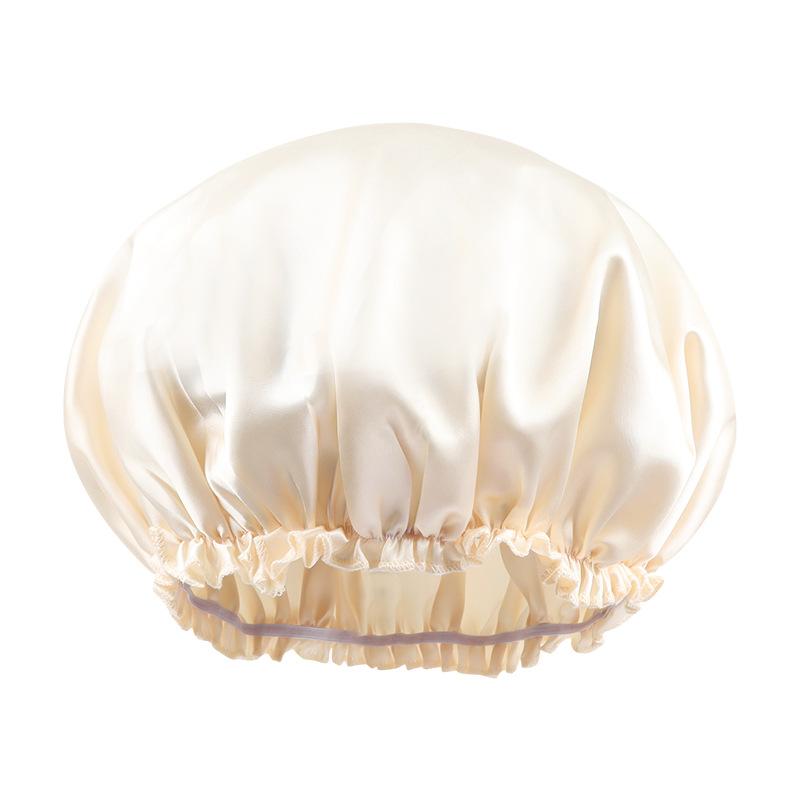 Satin Hair Caps Bonnets Elastic Band Adjust Headwear Curly Hair Cover Hat For Sleeping Women Dye the Hair Cap Styling Accessory