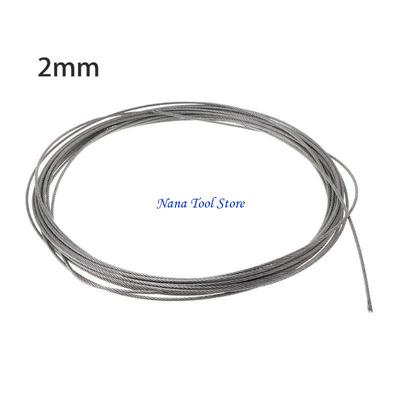 31GJ 10m 304 Stainless Steel Wire Rope 0.5/0.6/0.8/1/1.2/1.5/2/2.5/3mm for Deck Railing Handrail Safety System Wear-resistant