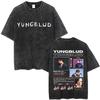 Gewaschenes Vintage Yungblud Lowlife Logo T-Shirt Herren Damen Mode Rock Retro Kurzarm T-Shirt Herren Freizeit Baumwoll T-Shirts