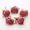 5/10Pcs 4cm Artificial Silk Tea Buds Roses Heads for Wedding DIY Wreath Scrapbook Fake Flowers Wall Decorations Home Room Decor