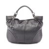 Used Gancini Handbag Leather Black Used Women
