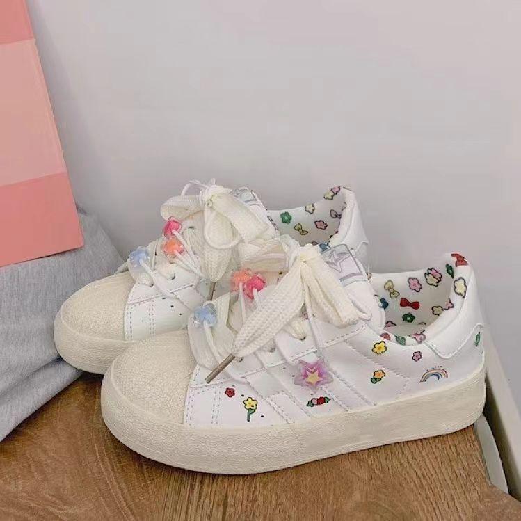 Shell head platform women's autumn new vibe style ins lightweight thin student versatile board shoes