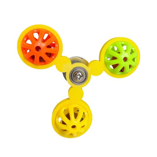 Birds Spinner Rattle Toy Interactive Spinner Parrot Toy Wheel Chewing Exercise Cockatiel Birdcage Enrichment Toy