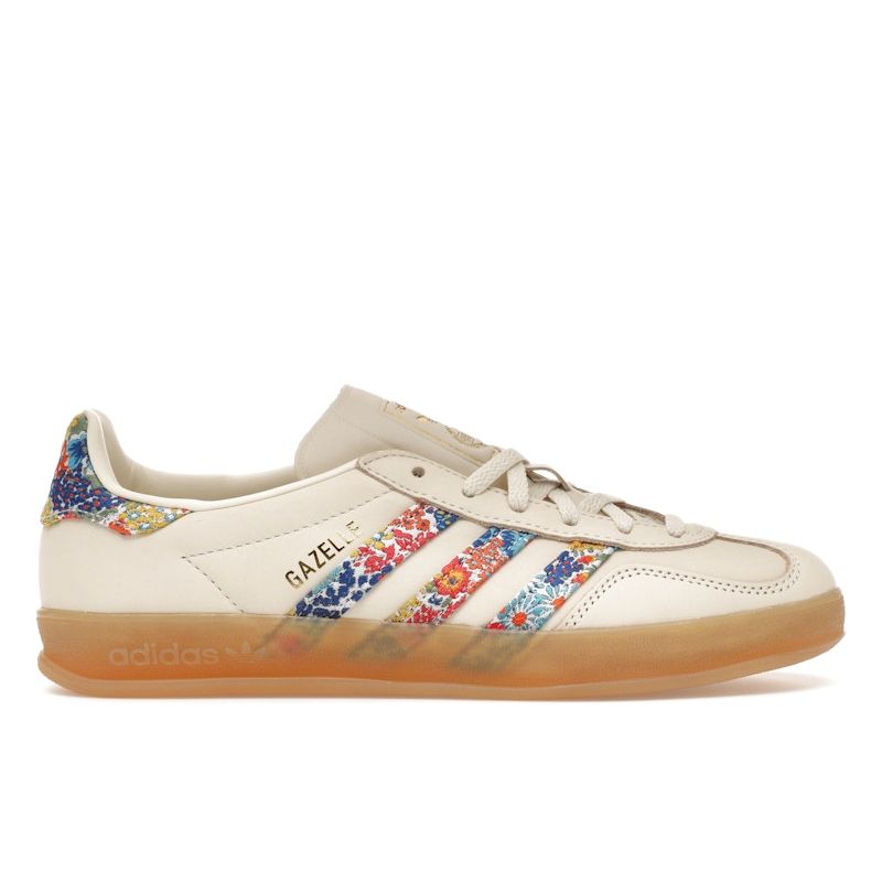 

Adidas Liberty London X Gazelle Indoor Жіночі Кремово-білі Металік Золото Гумова Підошва Повсякденні Кросівки JH7370 36.5 золотий
