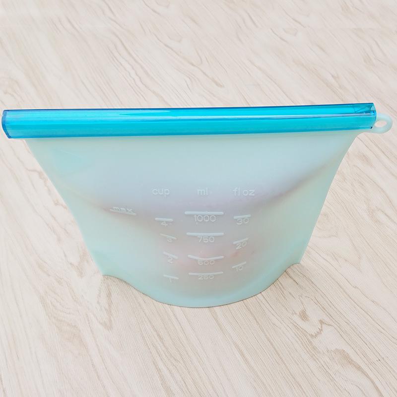 

Силиконовые пакеты для хранения продуктов от производителей — герметичные, сохраняющие свежесть кухонные принадлежности 1500ml синий