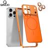 For For Iphone 17 16 15 14 13 Pro Max Instantly Change 17 For Magnetic Backplate Alloy Frame Case Glass Lens Film Slim Cover