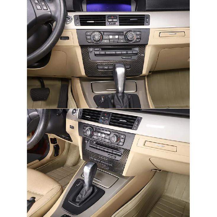 For BMW 3 Series E90 2005-2012 ABS Car Center Console Air Conditioning Volume Knob Decorative Frame Sticker Car Accessories
