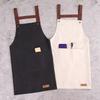 1pc Canvas Kitchen Apron - Waterproof & Oil-Resistant, Perfect for Cooking & Catering