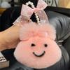 Cute Plush Rabbit Fur Bunny Keychain For Women Bag Car Key Chain Pendant Decoration Jewelry Bags Car Hangings Accessories Gifts
