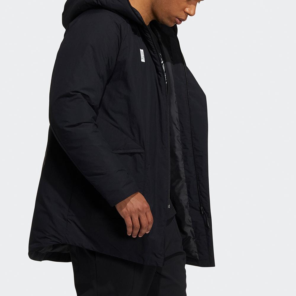 Adidas Wuji Dunjakke Vinter Varm Middels Lengde Hette Yttertøy Menn Yttertøy Svart H23102