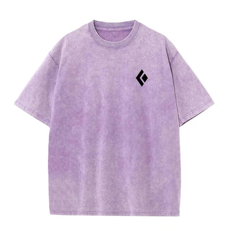 Unisex Vintage Washed Cotton T-Shirt Oversized Retro Streetwear Casual Short Sleeve Tee Loose Top