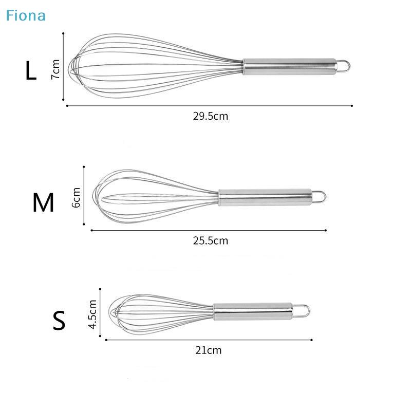 Stainless Steel Whisk Set (S/M/L), Balloon Wire Whisk for Mixing, Whisking Eggs & Baking