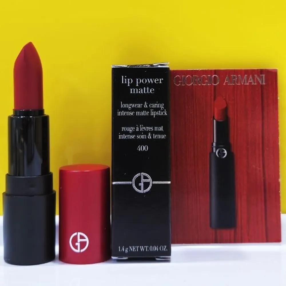 

Armani Beauty NEW Lip Power Matte 1.4g (400 True Red) 1.4g :400 Signature Red 2026.09