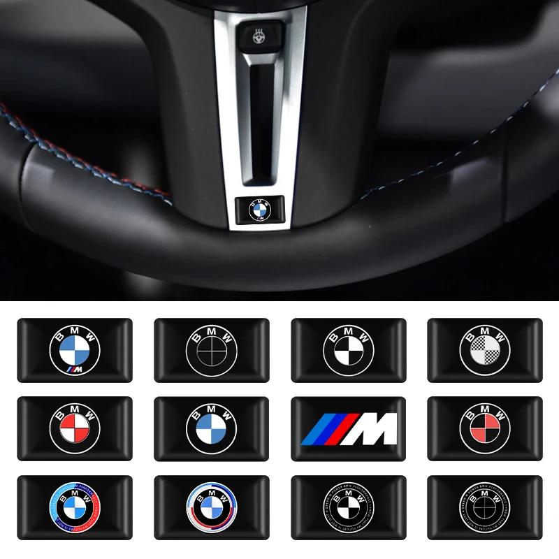 10pcs 3D Epoxy Steering Wheel Decor Sticker Car Styling Interior Decals For BMW 50th Kith F30 F10 E90 E46 E60 E70 E39 E36 E87 X7