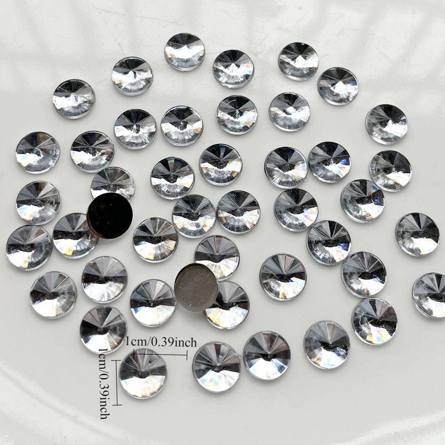 100 Stück schwarz/weiß Satelliten Strasssteine Flachboden Scrapbooking für Schmuckherstellung DIY Nageldekorationen