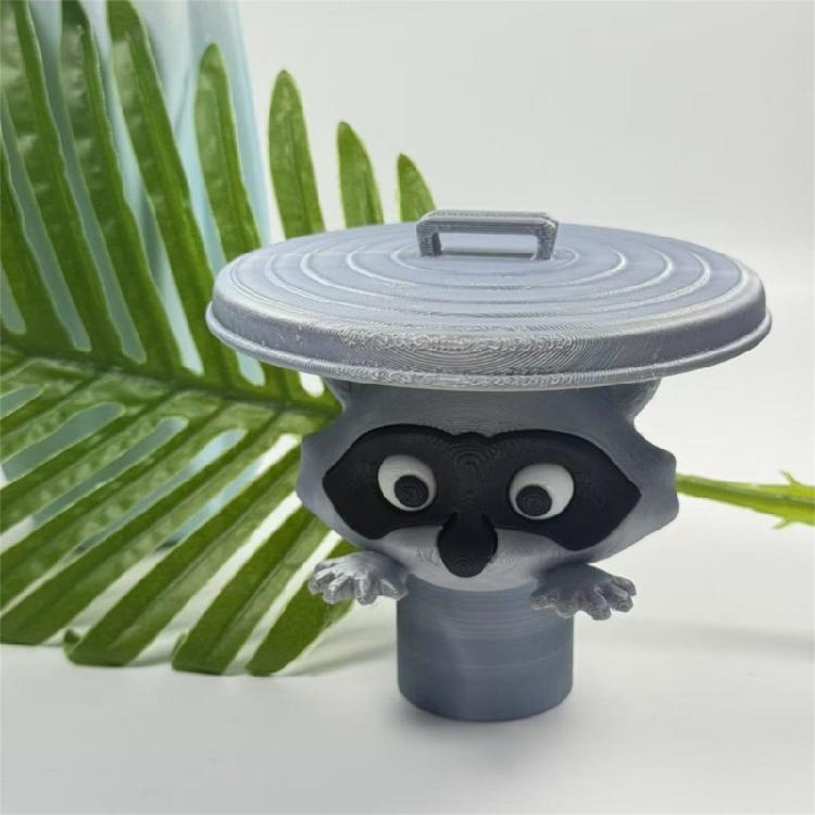 Waschbären Inspirierte Badezimmer Aufbewahrungsorganisatoren Selbstklebend Wandmontiert Toilettenpapierrollenregal Praktische Heimdekorationen