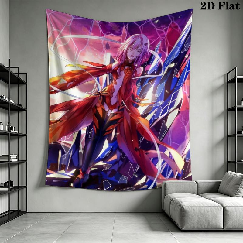 Guilty Crown Wall Tapestry Aesthetic Wall Hanging Printed Fabric Blanket Decorative Tapestries for Bedroom Living Room Home Decor