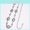 Metal Waist Silver Chain For Women With Retro Carved Buckle For Spring And Fall
