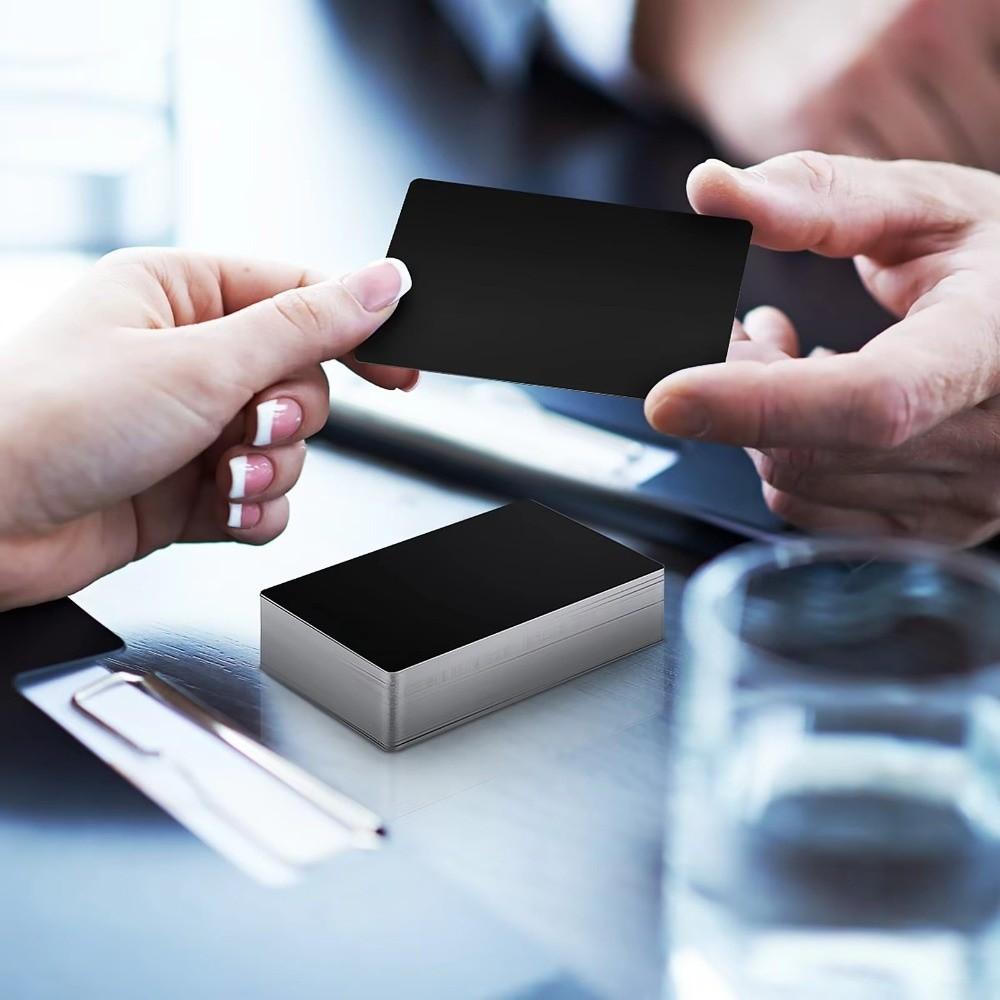 300 pcs/set 86 54mm Engraving Area Blank Business Card Laser Engraving Blanks  Corporate Gifts