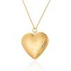 Romantic Heart Locket Pendant Necklace Vintage Gold Color Openable Photo Frame Charm Necklace for Women Men Couple Jewelry Gifts
