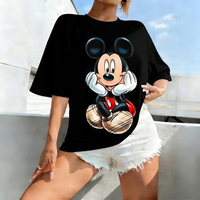 Tricou Grafic Vintage Disney Minnie Mickey Femei Bărbat Desene Animate Bumbac Tricou Casual Mânecă Scurtă Haine Y2k Unisex Vara 2026