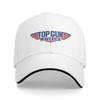 Top Gun Logo Sandwich Hats Unisex VintageBaseball Cap S Movies Hat Adjustable Polyester  Cap Spring Hat