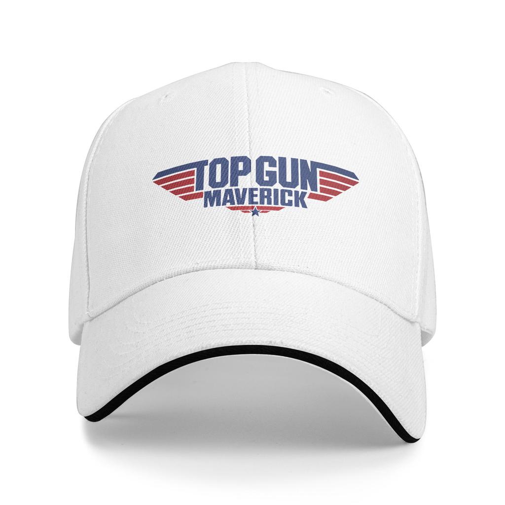 Top Gun Logo Sandwich Hats Unisex VintageBaseball Cap S Movies Hat Adjustable Polyester Cap Spring Hat