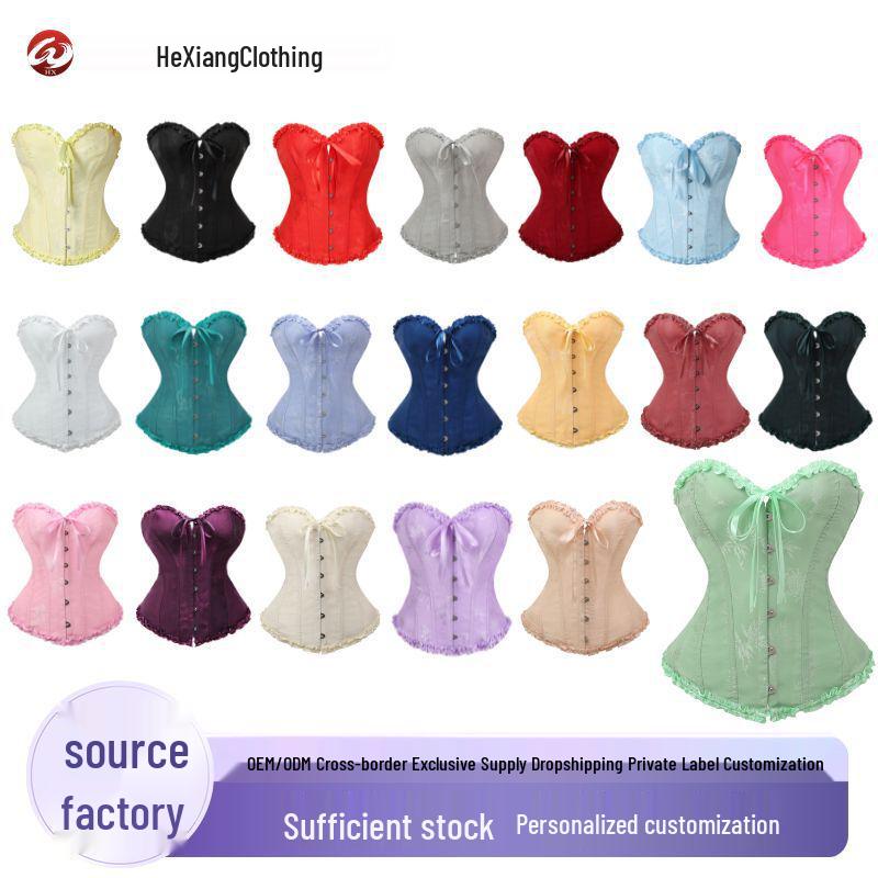 European & American Strapless Body Shaping Waist Cincher Tummy Control Fishbone Bra Top for Women