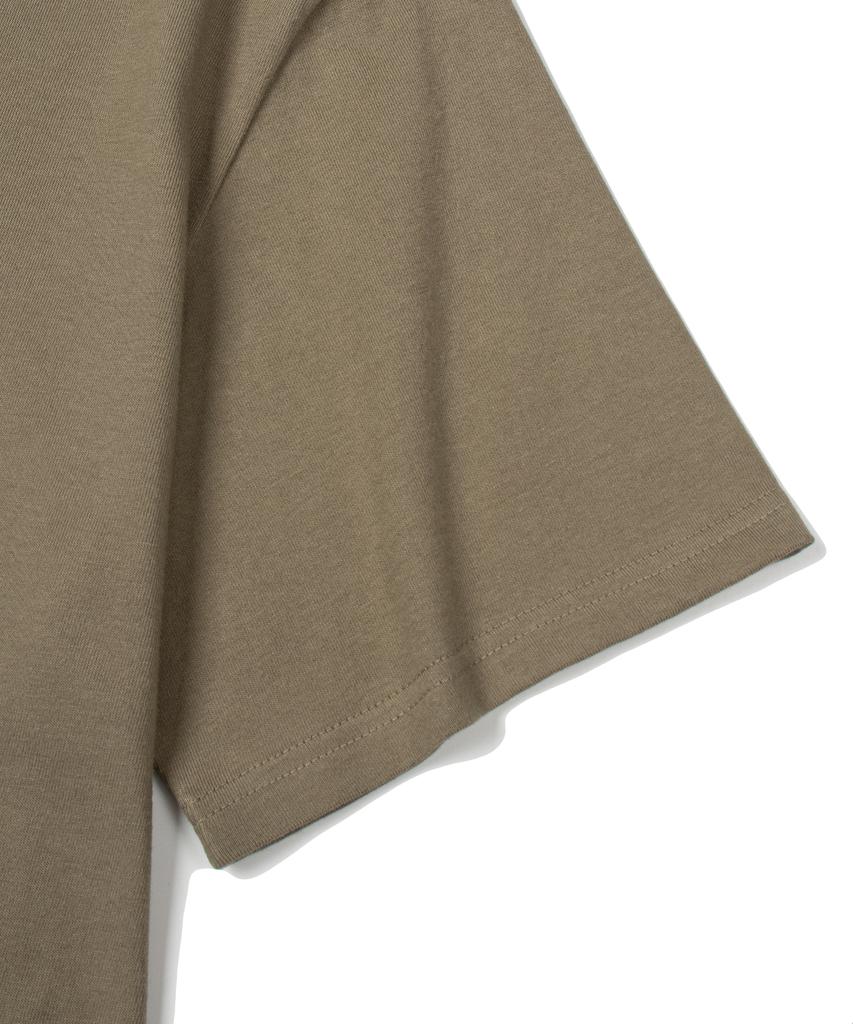 DE GRAND MATIN Blurry Logo Tee_Khaki