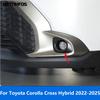 Front Fog Light Lamp Cover Trim For Toyota Corolla Cross Hybrid -2024 2025 Chrome Foglight Protector Exterior Accessories