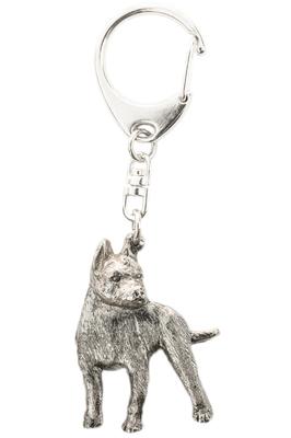 American Staffordshire Terrier Made In England Art Dog Keychain Collection