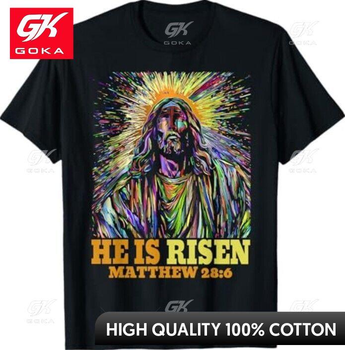 Easter Matthew 286 Religious Jesus Christian TShirt Top Lightweight 100 Percent Cotton O Neck Adorable Urban Style Graphic S