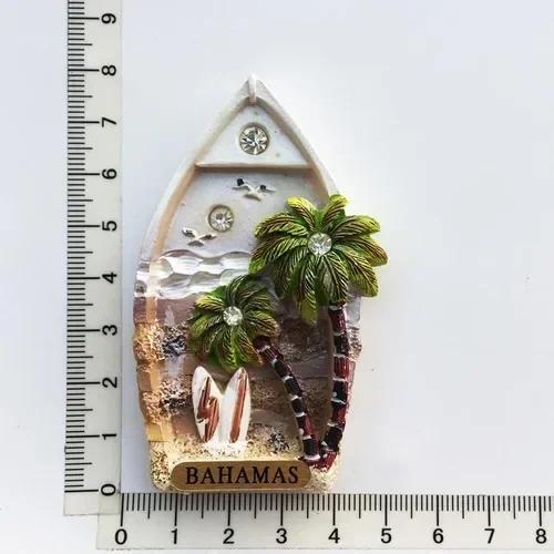 Bahamas Fridge Magnets Tourist Souvenirs Magnets for Refrigerators Creative Folk Dance magnetic sticker Home  Kitchen Decoration