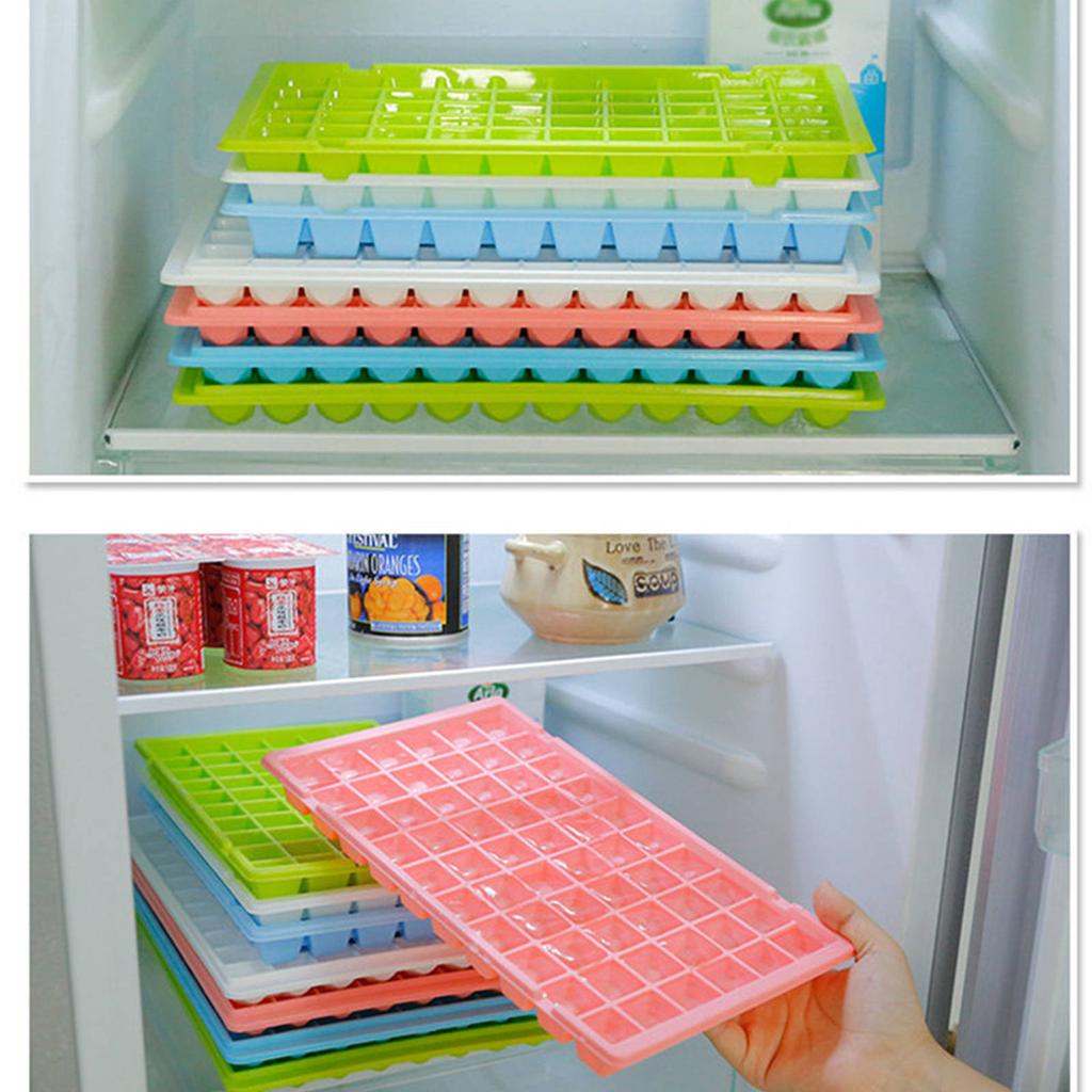 1PC Square Ice Tray With Lid Ice Ball Maker  For Freezer With Container Mini Square Ice Tray Making