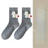 Cartoon Cute Plush Ball Animal Socks, Women's Mid-calf Socks, Trendy Pile Socks, Autumn and Winter Long Socks