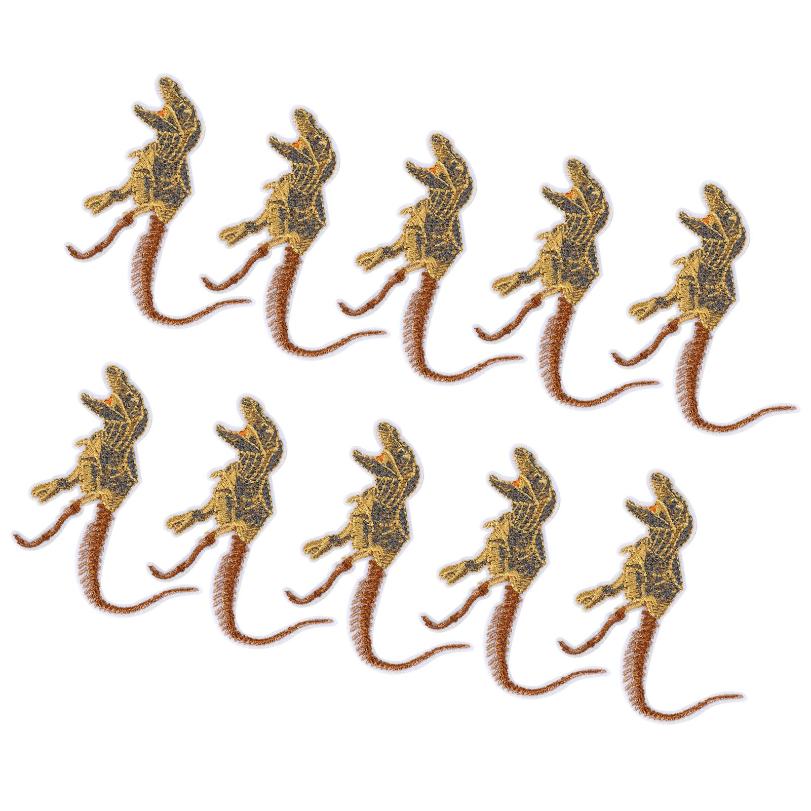 

10Pcs Cloth Patches Animal Pattern Embroidery Applique Hole Repair Decoration Supplies