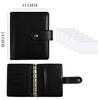 A7 Crocodile Pattern Leather Budget Binder Notebook Cash Envelopes System Set Binder Pockets Money Budget Saving Bill Organizer