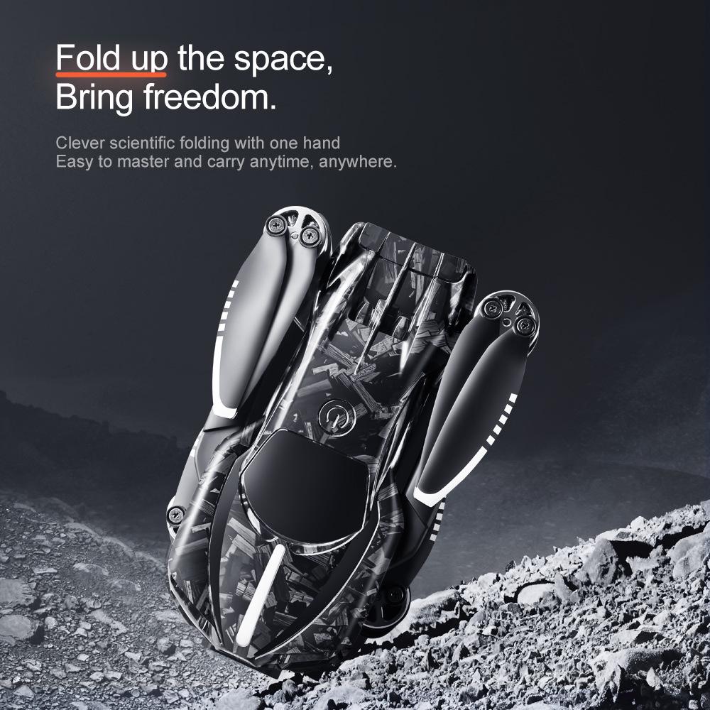 V186 Foldable 8K HD Drone with Three Cameras & Obstacle Avoidance