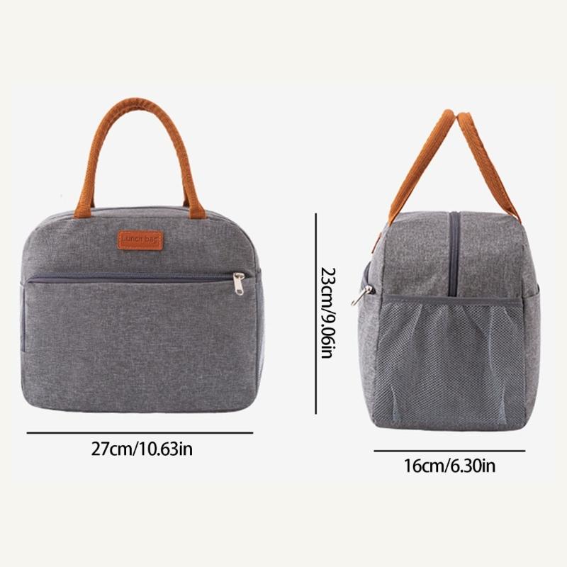 Waterproof Thermal Lunch Box Carriers Spacious Food Container For Outdoors Camping College Students And Family Picnics