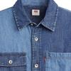 Levis Einfach Bequem Vielseitig Lässig Arbeitskleidung Locker Denim Langarmhemd Herren Hemden Blau A8644-0000