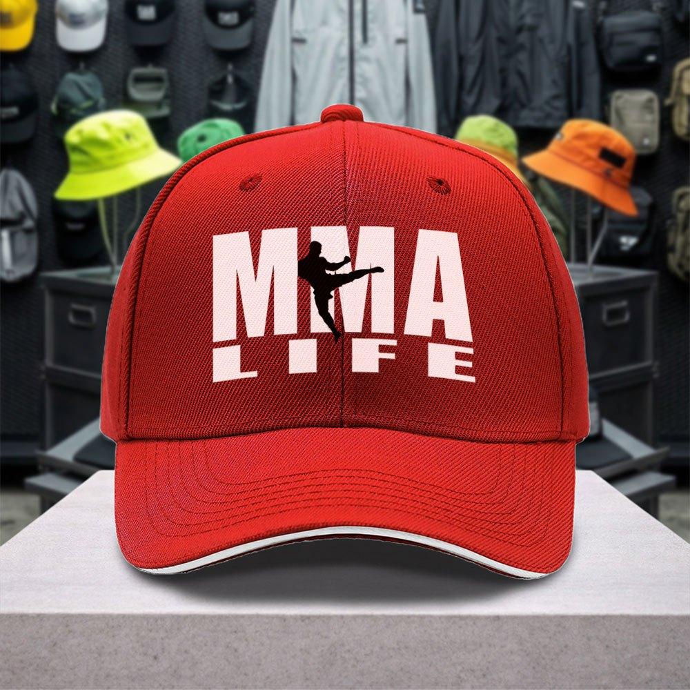 Mma Fighting Theme Baseball Cap Unisex Adjustable Lightweight Outdoor Cap Printed Design