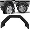 Trailer Mudguard Black High Density PE for Single Axle Trailers 12in 13in Diameter Wheels