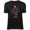 Samurai Skull II T-Shirt – Blood-Soaked Arm, Katana, Temple Ruins Warrior Art