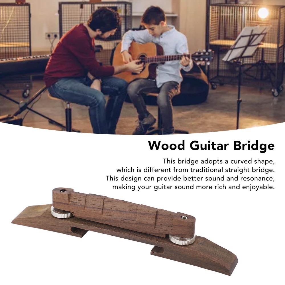 Wooden Color Guitar Bridge Archtop Jazz Guitar Bridge Vintage Rosewood Guitar Bridge Guitar